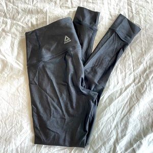 Reebok Lux high-waisted shiny black leggings - XS